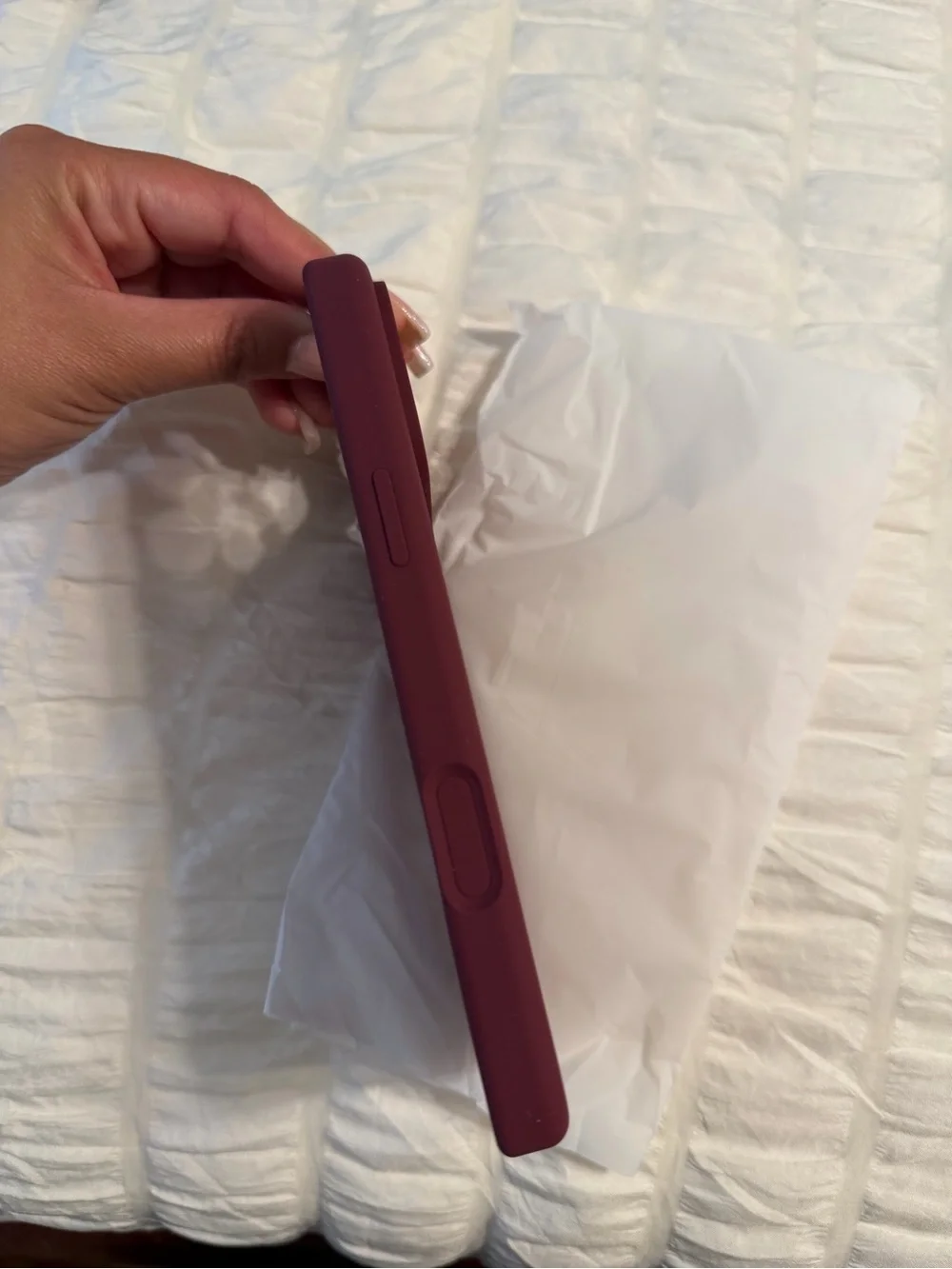Silicone Protective Phone Case - Burgundy